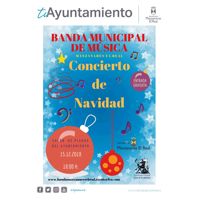 Concierto de Navidad: Banda Municipal de Manzanares El Real.
