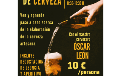 Taller de elaboración y degustación de cerveza artesanal.