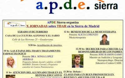 X Jornadas sobre TDAH (Trastorno por Déficit de Atención e Hiperactividad).