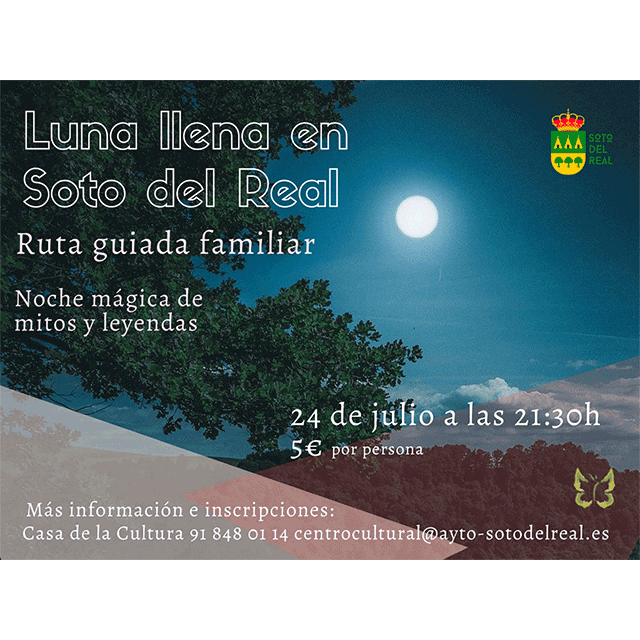 Ruta familiar nocturna: “Luna llena en Soto del Real”