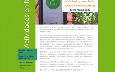 Taller de iniciación a la Ornitología (eBird)
