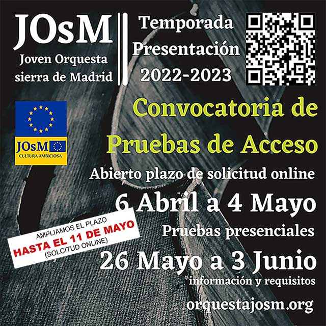Convocatoria (Pruebas de Acceso): Joven Orquesta Sierra de Madrid (JOsM)
