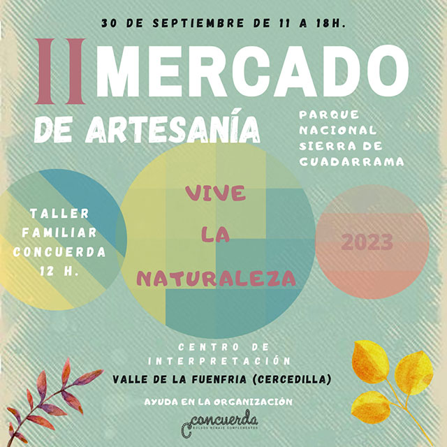 II Mercado de Artesanía (2023) del Parque Nacional de la Sierra de Guadarrama