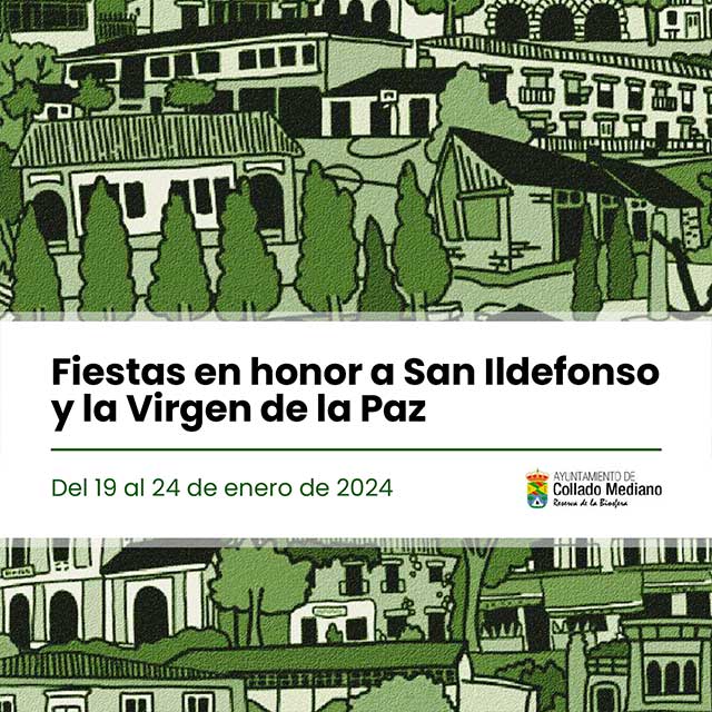 Fiestas de San Ildefonso y la Virgen de la Paz (2024), en Collado Mediano.