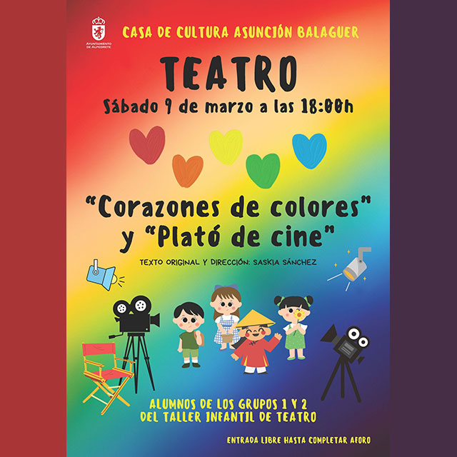 Teatro infantil: “Corazones de colores” y “Plató de Cine”