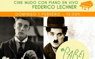 Cine mudo con piano en vivo (Federico Lechner): “El Aeronauta” y “¡Vaya día festivo!”